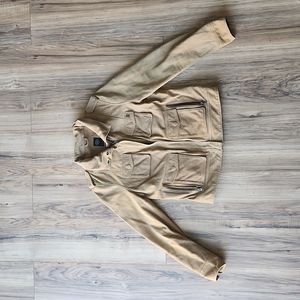 Brown leather jacket